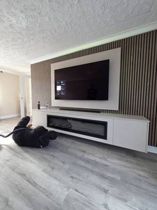 Beige Textile media wall installation in Glenrothes, Fife by MPS Media Walls