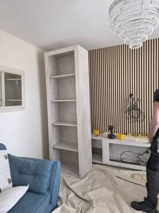 White Chromix media wall installation in Stewarton, Ayrshire by MPS Media Walls